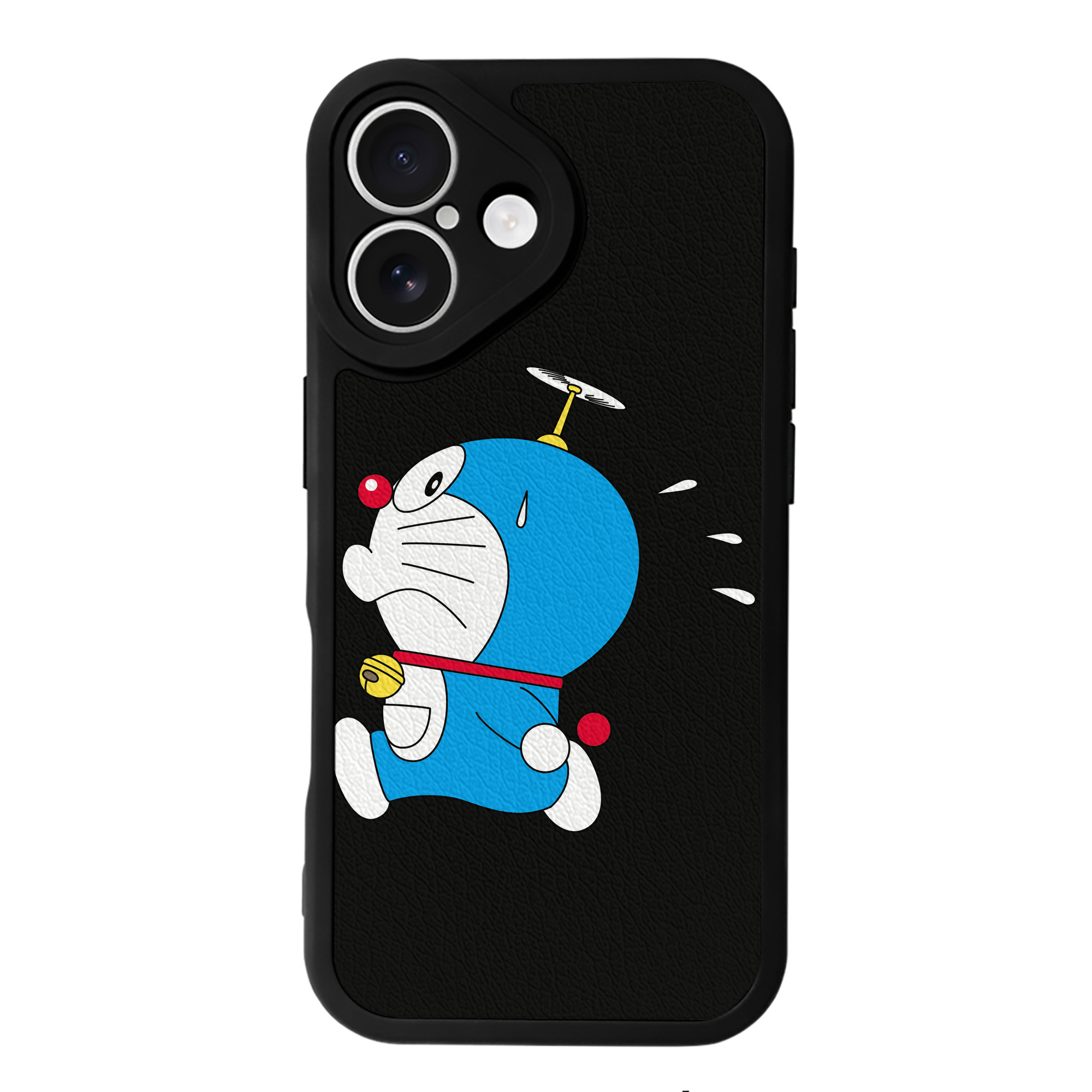 （画像用） ドラえもん Doraemon 【iPhone 16シリーズ対応】シリコンスマホケース（レザー調） 材質：シリコン